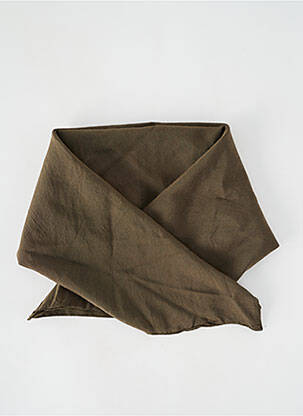 Foulard tissage popeline vert PAUL SMITH femme