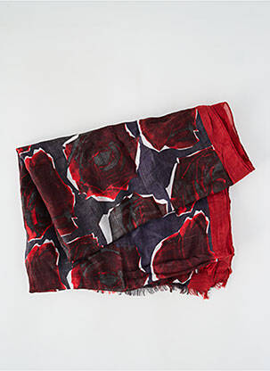 Foulard tissage popeline rouge PAUL SMITH femme