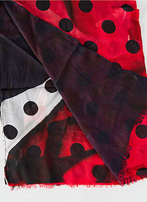 Foulard tissage popeline rouge PAUL SMITH femme