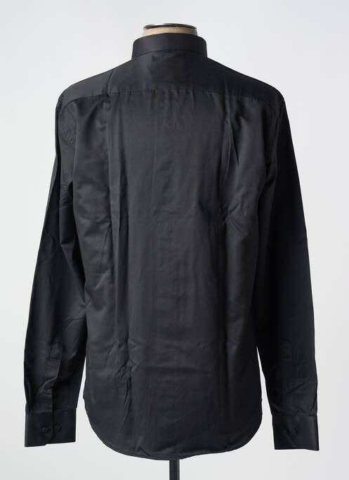 Chemise manches longues noir BOX-OFFICE pour homme