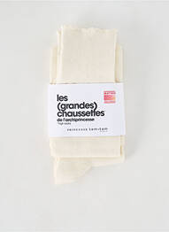 Chaussettes stretch beige PRINCESSE TAM-TAM femme