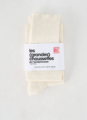 Chaussettes stretch beige PRINCESSE TAM-TAM femme