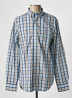 Chemise manches longues coupe droite bleu GANT homme