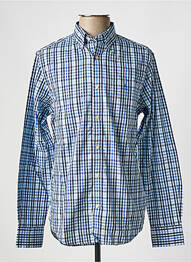 Chemise manches longues poches bleu GANT homme