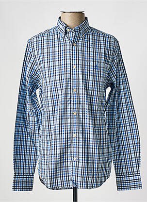Chemise manches longues coupe droite bleu GANT homme