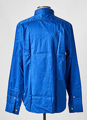 Chemise manches longues coupe droite bleu DE FURSAC homme