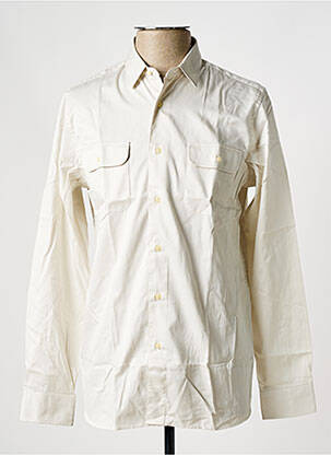 Chemise manches longues poches beige DE FURSAC homme