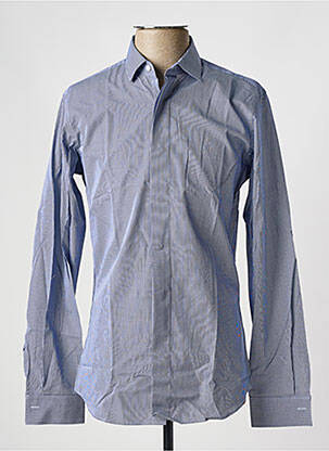 Chemise manches longues coupe droite bleu DE FURSAC homme