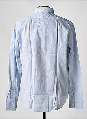 Chemise manches longues coupe droite bleu DE FURSAC homme