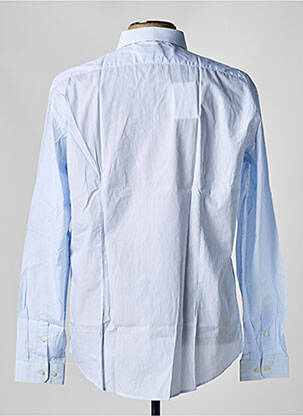 Chemise manches longues coupe droite bleu DE FURSAC homme