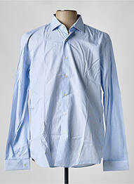 Chemise manches longues coupe droite bleu DE FURSAC homme