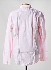 Chemise manches longues rose DE FURSAC pour homme seconde vue