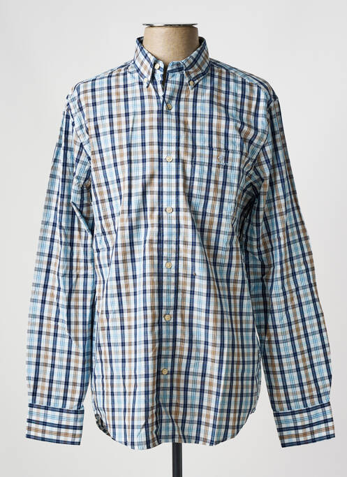 Chemise manches longues coupe droite bleu GANT homme