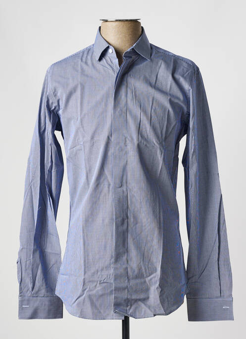 Chemise manches longues bleu DE FURSAC pour homme