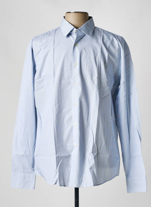 Chemise manches longues bleu DE FURSAC pour homme