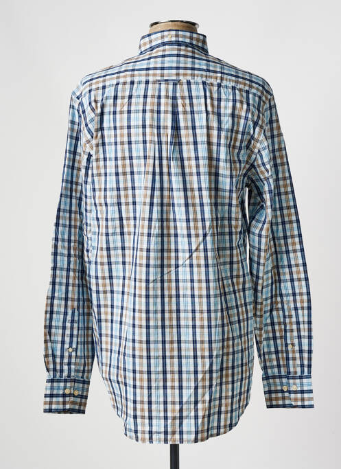 Chemise manches longues bleu GANT pour homme