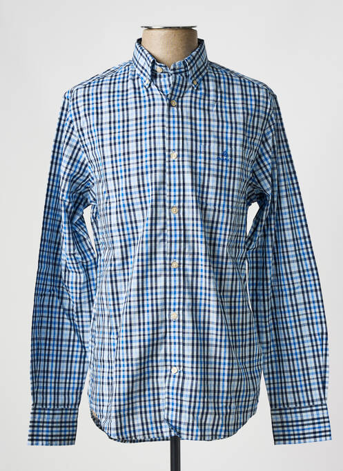 Chemise manches longues bleu GANT pour homme