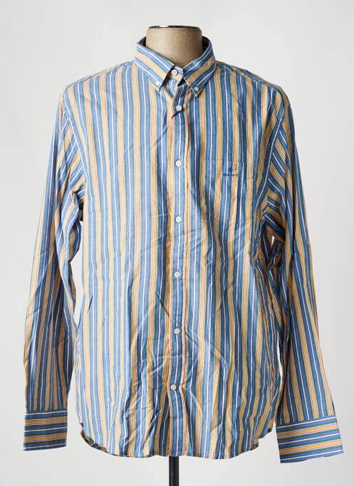 Chemise manches longues bleu GANT pour homme