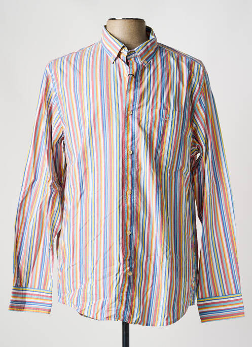 Chemise manches longues bleu GANT pour homme