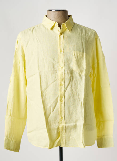 Chemise manches longues jaune BLUE LEMON pour homme