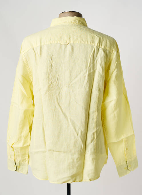 Chemise manches longues jaune BLUE LEMON pour homme