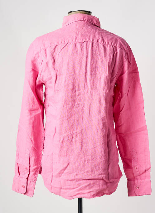 Chemise manches longues rose BLUE LEMON pour homme