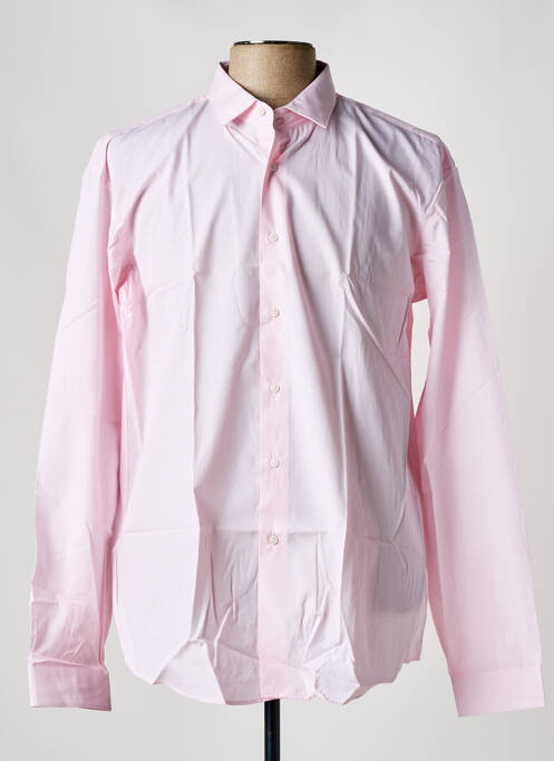 Chemise manches longues rose DE FURSAC pour homme