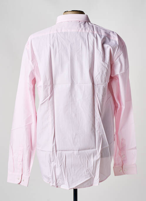 Chemise manches longues rose DE FURSAC pour homme