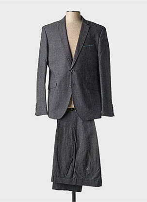 Costume de ville finition intérieure doublure satiné gris BOX-OFFICE homme