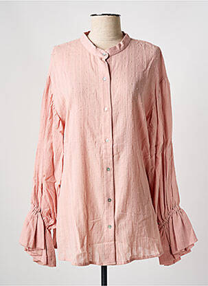 Chemisier manches longues manches longues rose BLUE MOOD femme