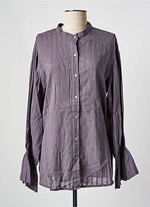 Chemisier manches longues manches longues violet BLUE MOOD femme