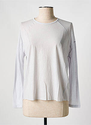T-shirt manches longues manches longues gris FINE PARIS femme