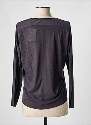 T-shirt manches longues manches longues gris FINE PARIS femme