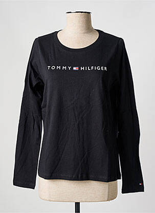 T-shirt manches longues manches longues noir TOMMY HILFIGER femme