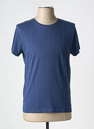 T-shirt stretch manches courtes bleu DE FURSAC homme