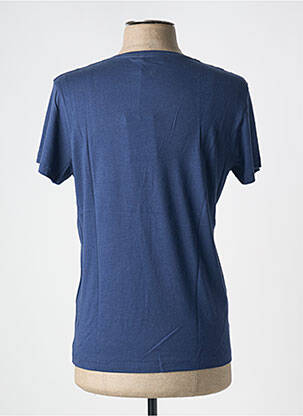 T-shirt stretch manches courtes bleu DE FURSAC homme