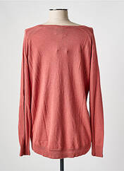 Gilet manches longues rose FINE PARIS pour femme seconde vue