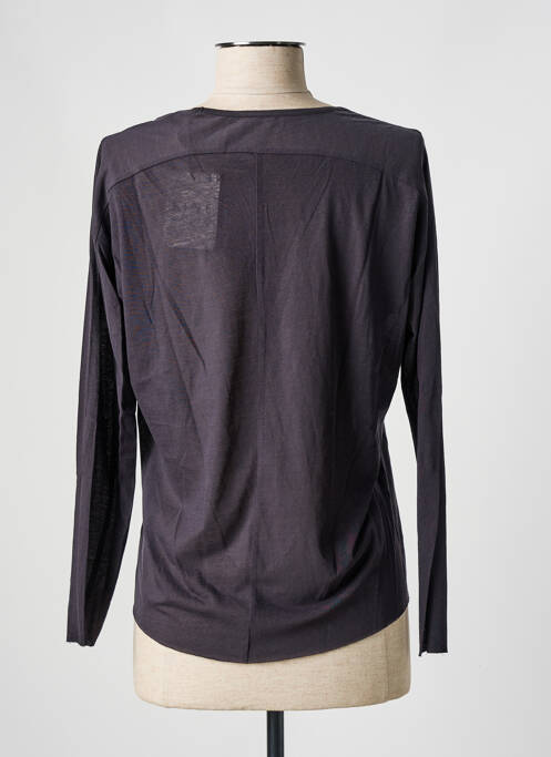 T-shirt manches longues manches longues gris FINE PARIS femme
