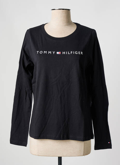 T-shirt manches longues manches longues noir TOMMY HILFIGER femme