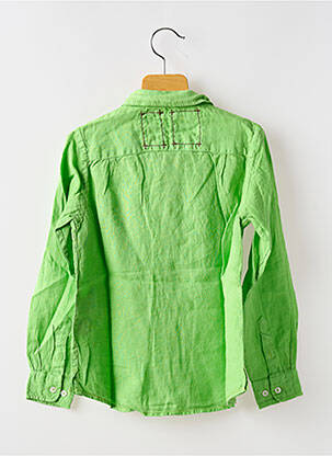Chemise manches longues coupe droite vert EUROPANN garçon