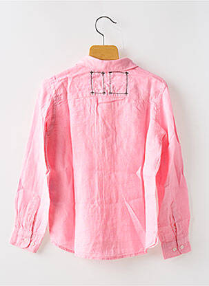Chemise manches longues coupe droite rose EUROPANN garçon