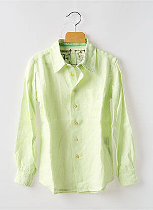 Chemise manches longues coupe droite jaune EUROPANN garçon