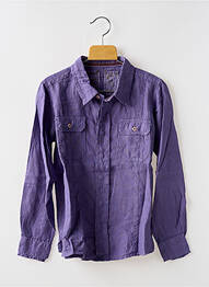 Chemise manches longues coupe droite violet EUROPANN garcon