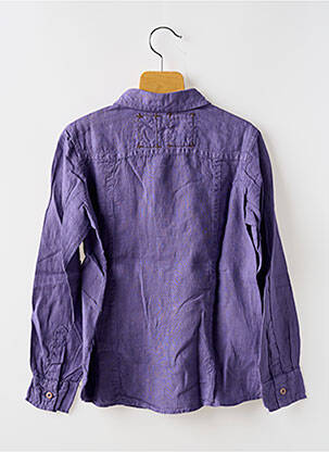 Chemise manches longues coupe droite violet EUROPANN garçon