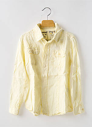 Chemise manches longues coupe droite jaune EUROPANN garçon