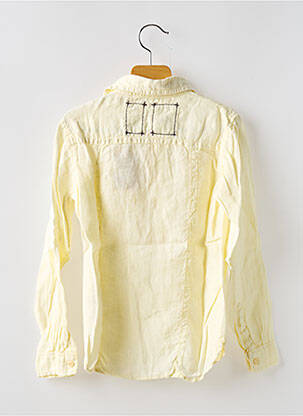Chemise manches longues coupe droite jaune EUROPANN garçon