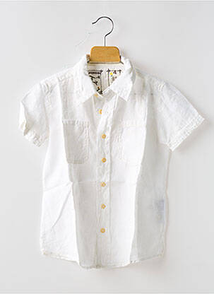 Chemise manches courtes coupe droite blanc EUROPANN garçon
