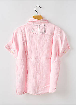 Chemise manches courtes coupe droite rose EUROPANN garçon