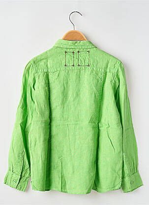 Chemise manches longues coupe droite vert EUROPANN garçon