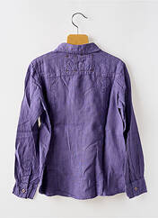 Chemise manches longues violet EUROPANN pour garçon seconde vue